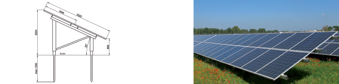 Freilandmontagesystem