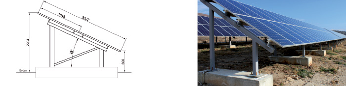 Freilandmontagesystem